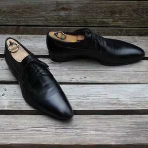 Dior Black Calfskin Leather Derby, EU size 41.5, Made in Italy, GUC